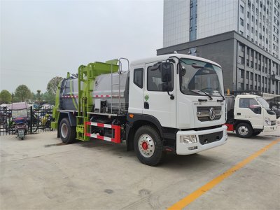 餐廚垃圾車(chē)，收集運(yùn)輸剩飯剩菜泔水垃圾我擔(dān)當(dāng)，干濕分離我本領(lǐng)大